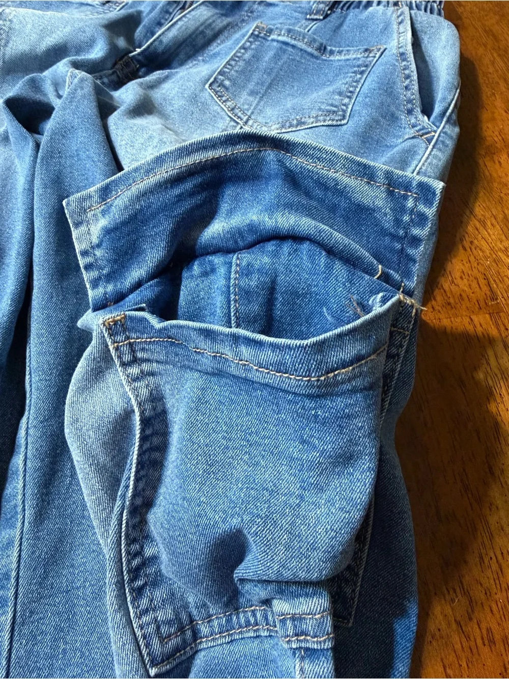 Madden NYC women’s cargo stretch high rise skater jeans size large 28” waist - Picture 16 of 16